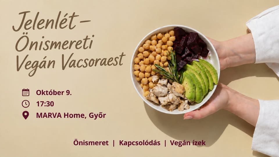 Jelenlét - Önismereti Vegán Vacsoraest